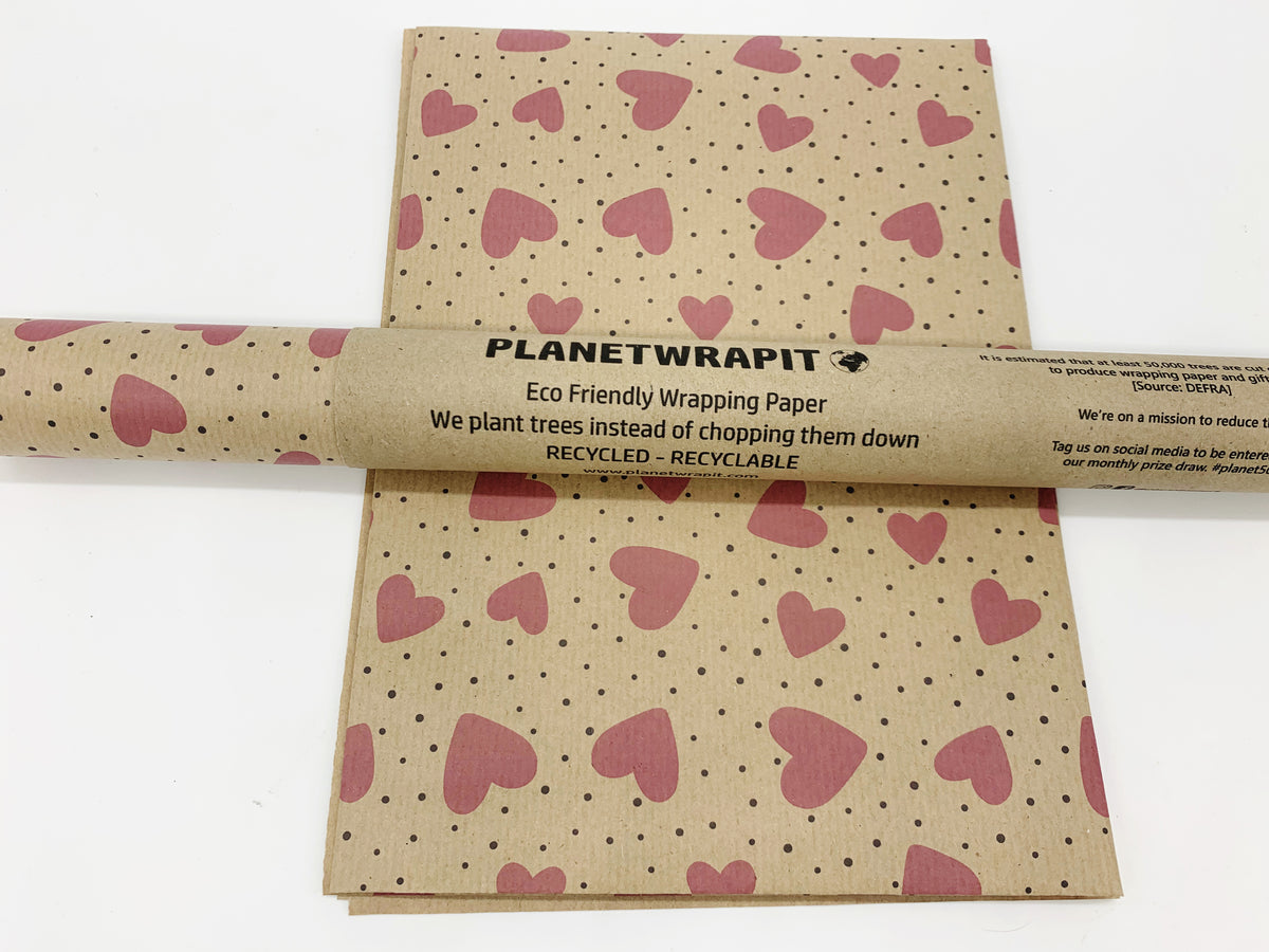 Pink Kraft Paper 30CM*5M, Environmentally Friendly Recyclable