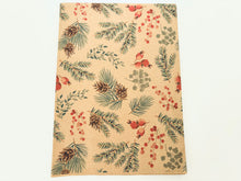 Load image into Gallery viewer, Christmas Pine Gift Wrap - Recycled Kraft Wrapping Paper
