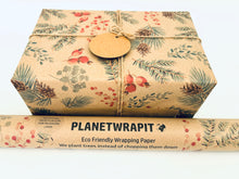 Load image into Gallery viewer, Christmas Pine Gift Wrap - Recycled Kraft Wrapping Paper
