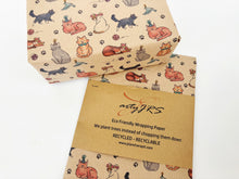 Load image into Gallery viewer, Party Cats - Recycled Kraft Wrapping Paper
