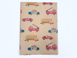 Vehicles - Recycled Kraft Wrapping Paper