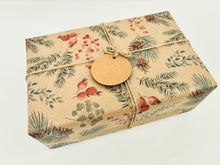 Load image into Gallery viewer, Christmas Pine Gift Wrap - Recycled Kraft Wrapping Paper
