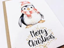 Load image into Gallery viewer, Christmas Penguin - Plantable Christmas Seed Card
