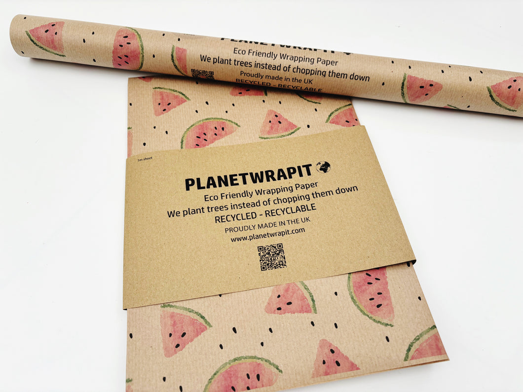 Support Gaza Children Watermelon - Recycled Kraft Wrapping Paper