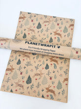 Load image into Gallery viewer, Christmas Bunnies Gift Wrap - Recycled Kraft Wrapping Paper
