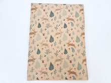 Load image into Gallery viewer, Christmas Bunnies Gift Wrap - Recycled Kraft Wrapping Paper
