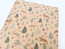 Load image into Gallery viewer, Christmas Bunnies Gift Wrap - Recycled Kraft Wrapping Paper
