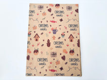 Load image into Gallery viewer, Christmas Sugar and Spice Gift Wrap - Recycled Kraft Wrapping Paper
