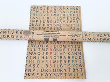 Load image into Gallery viewer, Interactive Wordsearch - Recycled Kraft Wrapping Paper
