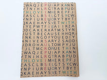 Load image into Gallery viewer, Interactive Wordsearch - Recycled Kraft Wrapping Paper
