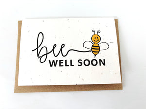 Bee Well Soon - Plantable Greetings Seed Card