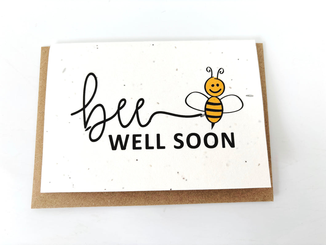 Bee Well Soon - Plantable Greetings Seed Card