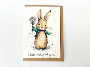 Thinking of you Bunny - Plantable Greetings Seed Card