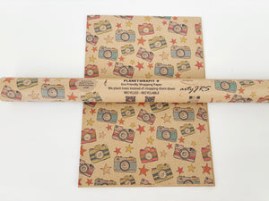 Camera - Recycled Kraft Wrapping Paper