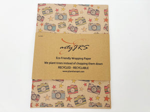 Camera - Recycled Kraft Wrapping Paper