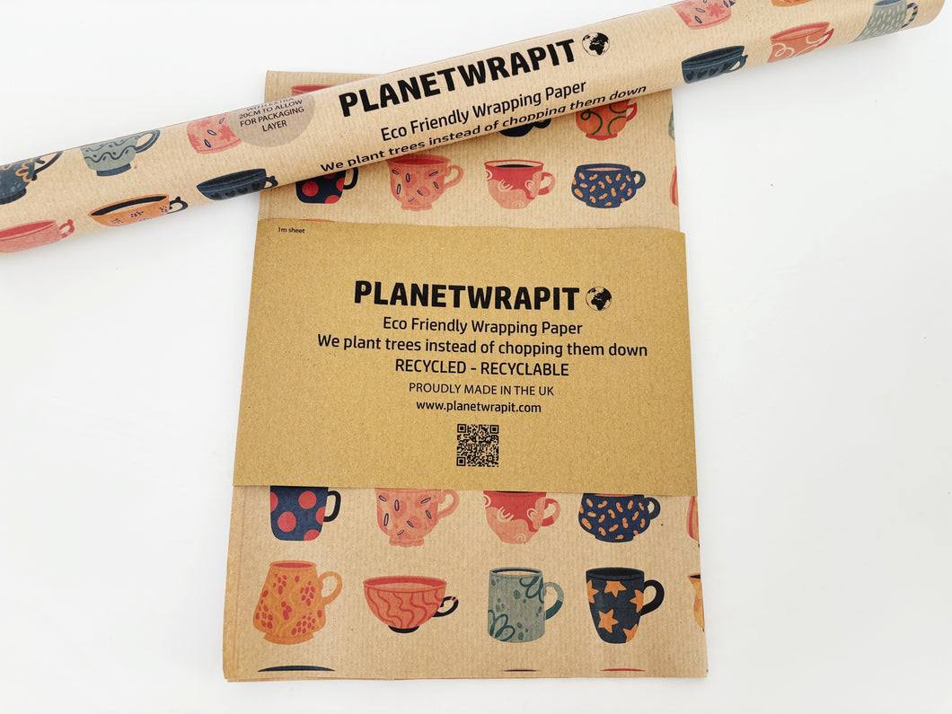 Positivitea Cups - Recycled Kraft Wrapping Paper