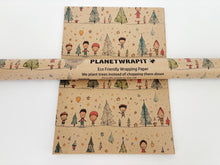 Load image into Gallery viewer, Christmas Starry Night Gift Wrap - Recycled Kraft Wrapping Paper
