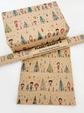 Load image into Gallery viewer, Christmas Starry Night Gift Wrap - Recycled Kraft Wrapping Paper
