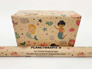 Mermaid - Recycled Kraft Wrapping Paper