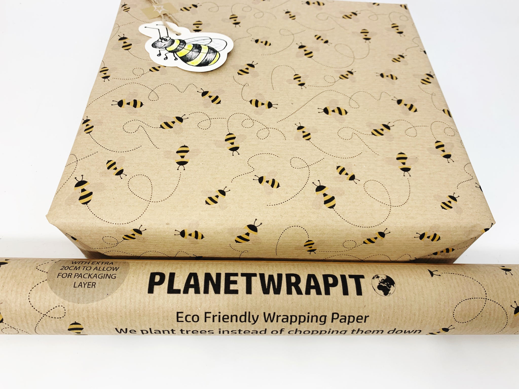 Bumble Bee Wrapping Paper Bee Gift Wrap Uncoated Recyclable Eco Gift  Wrapping Special Occasions Birthday Katgiannini 