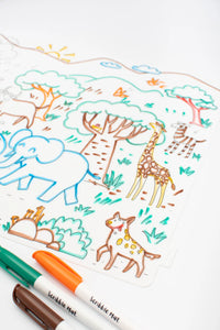 Going on Safari Reusable Scribble Mat