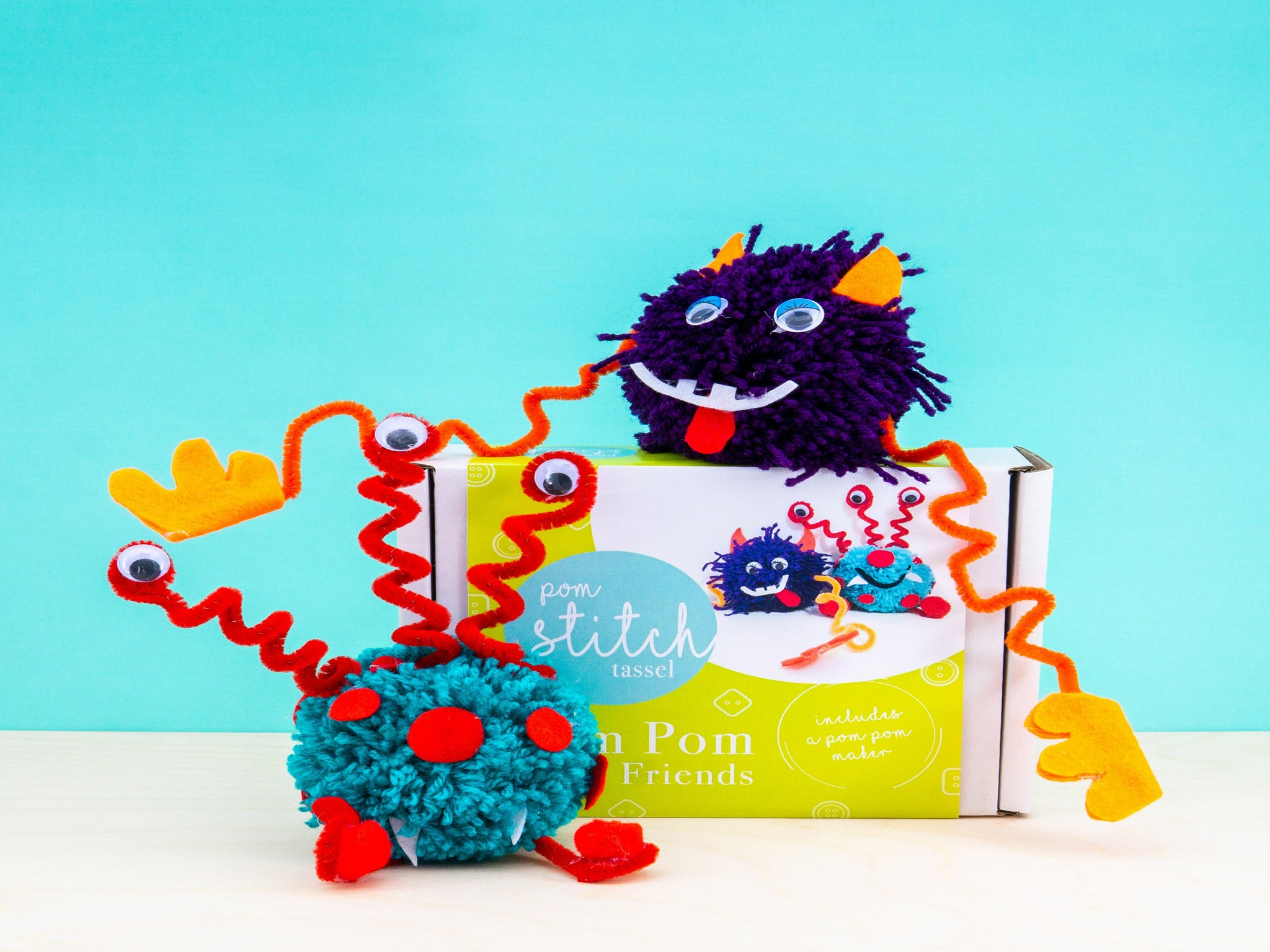 Alien Friends Pom Pom Craft Kit  Eco friendly Gifts – planetwrapit