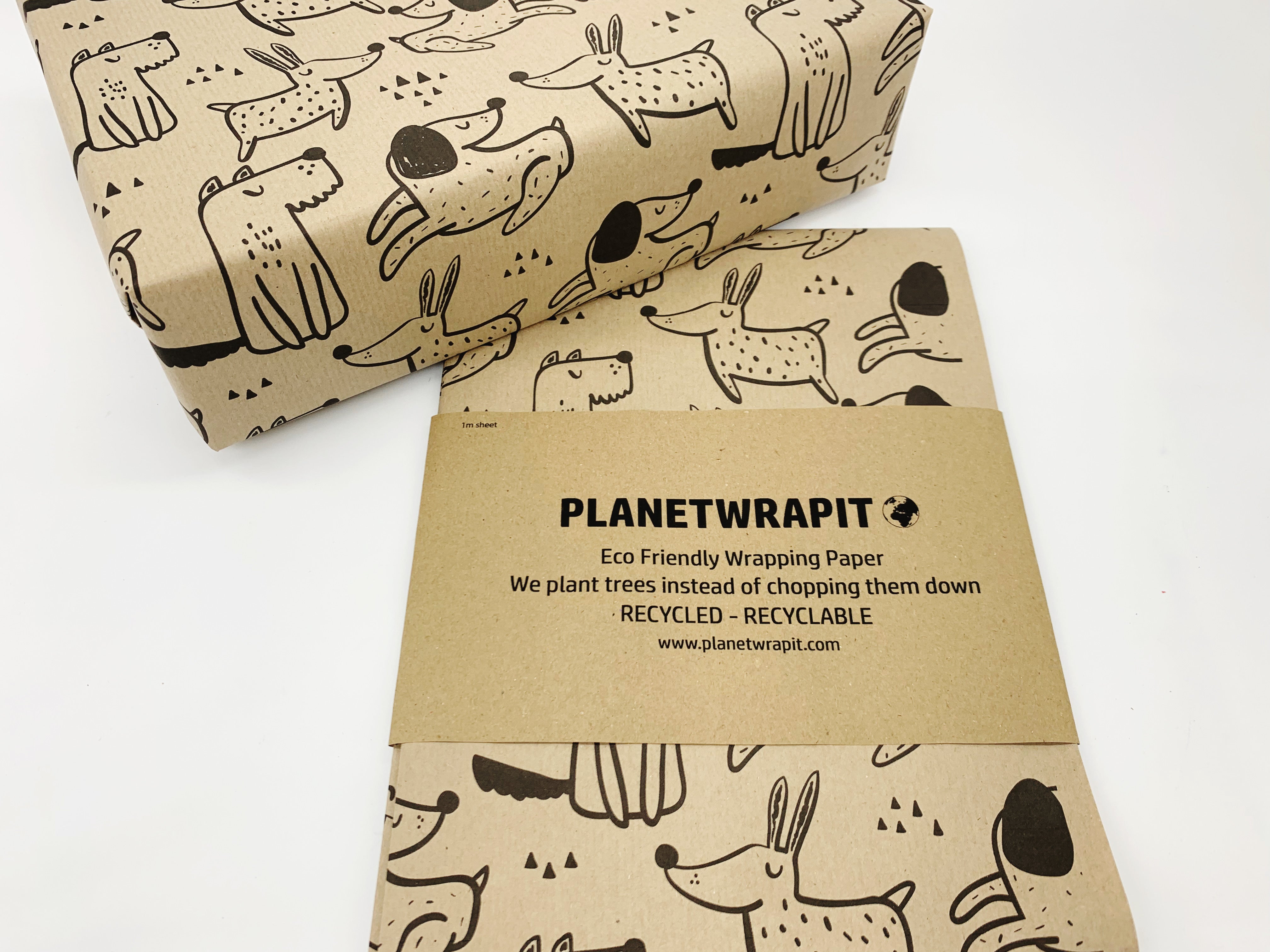 Spaniels Recycled Wrapping Paper  Eco friendly Gift Wrap – planetwrapit